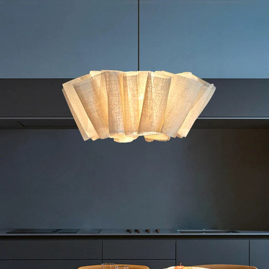 Wabi-Sabi Vintage Ceiling Lamp Fabric Pendant Light-GQ14