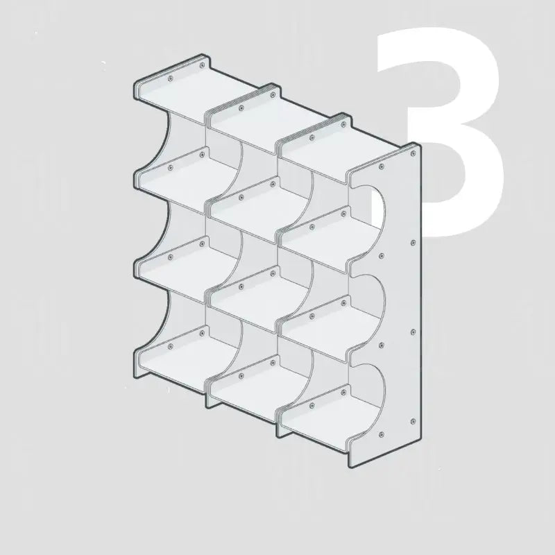 Expandable Aluminum Mug Rack & Display Shelf