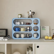 9-Compartment Metal Mug Rack