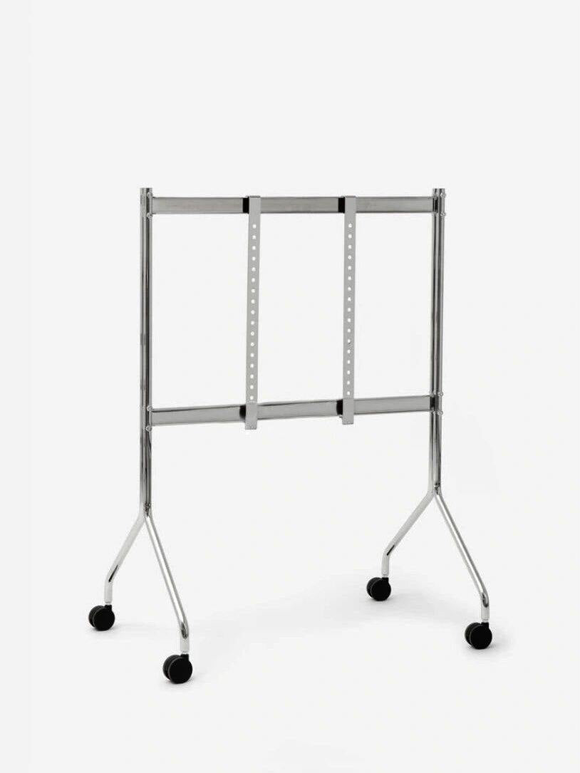 MOMO Stainless Steel Mobile Television Stands | 43–75 Inch Height-Adjustable Rolling Display Stand - alternate view 6