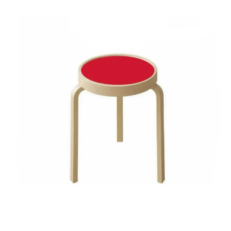 Stackable Round Wooden Stool