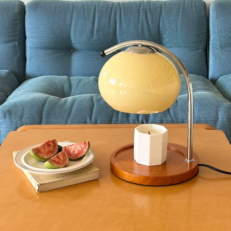 Vintage Solid Wood Wax Melt Lamp-GQ04