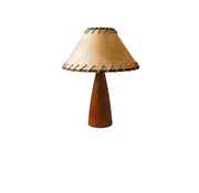 Vintage Wabi-Sabi Solid Wood Table Lamp-GQ07