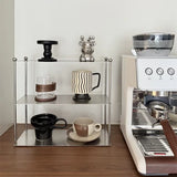 Stainless steel coffee cup storage rack