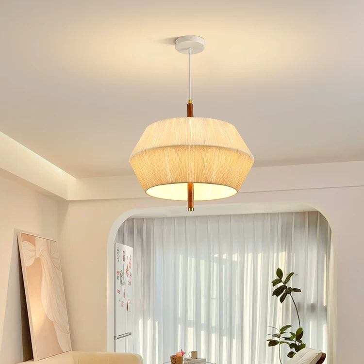 Wabi-Sabi Fabric Pendant Light-GQ19