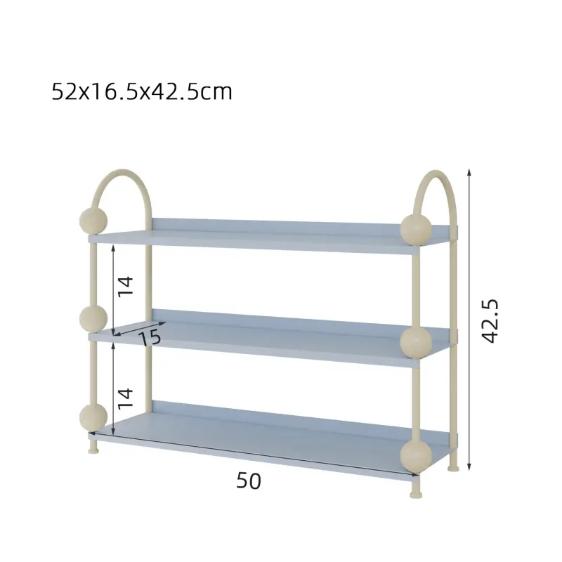 3-Tier Iron Countertop Organizer