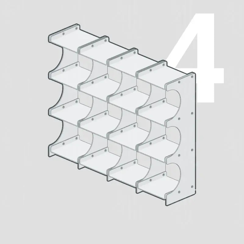 Expandable Aluminum Mug Rack & Display Shelf