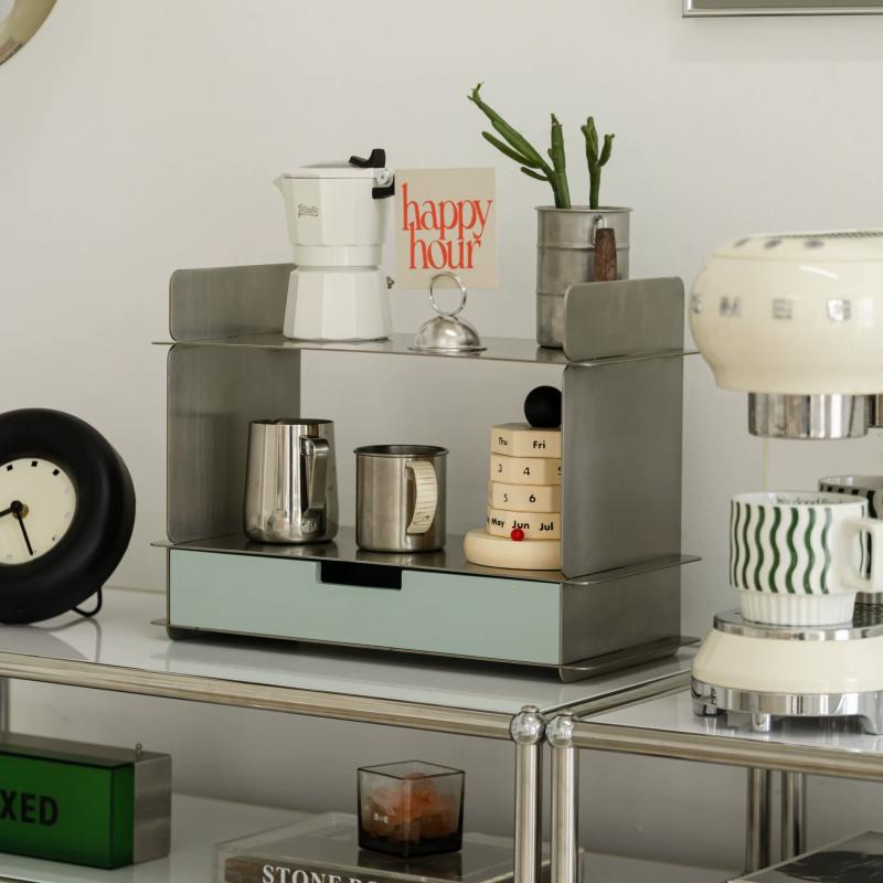 Coffee cup storage rack