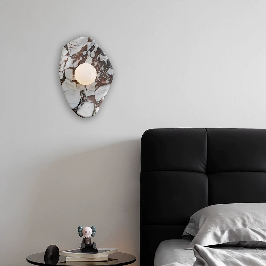 Marble Stone Wall Light – Natural Stone LED Sconce GQ15
