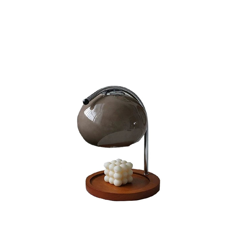 Vintage Solid Wood Wax Melt Lamp-GQ04