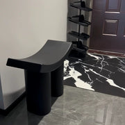 Curved Plastic Shoe-Changing Stool