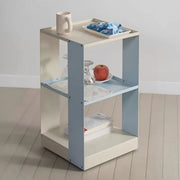3-Tier Iron Snack Storage Cart with Wheels