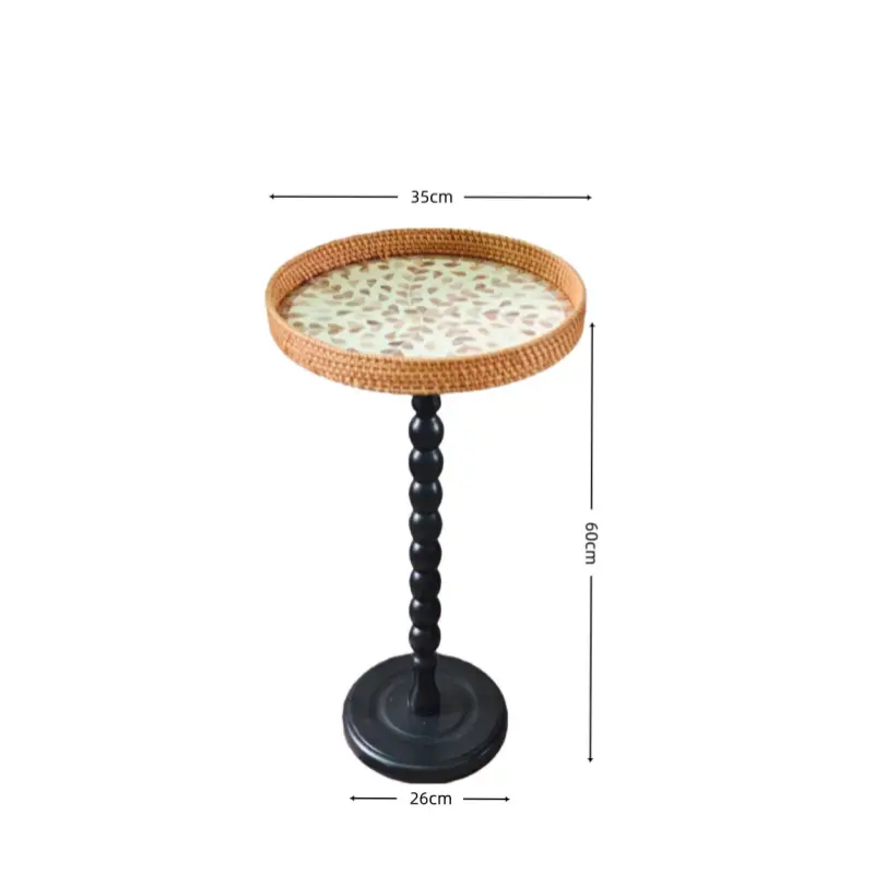 Bohemian Rattan Side Table