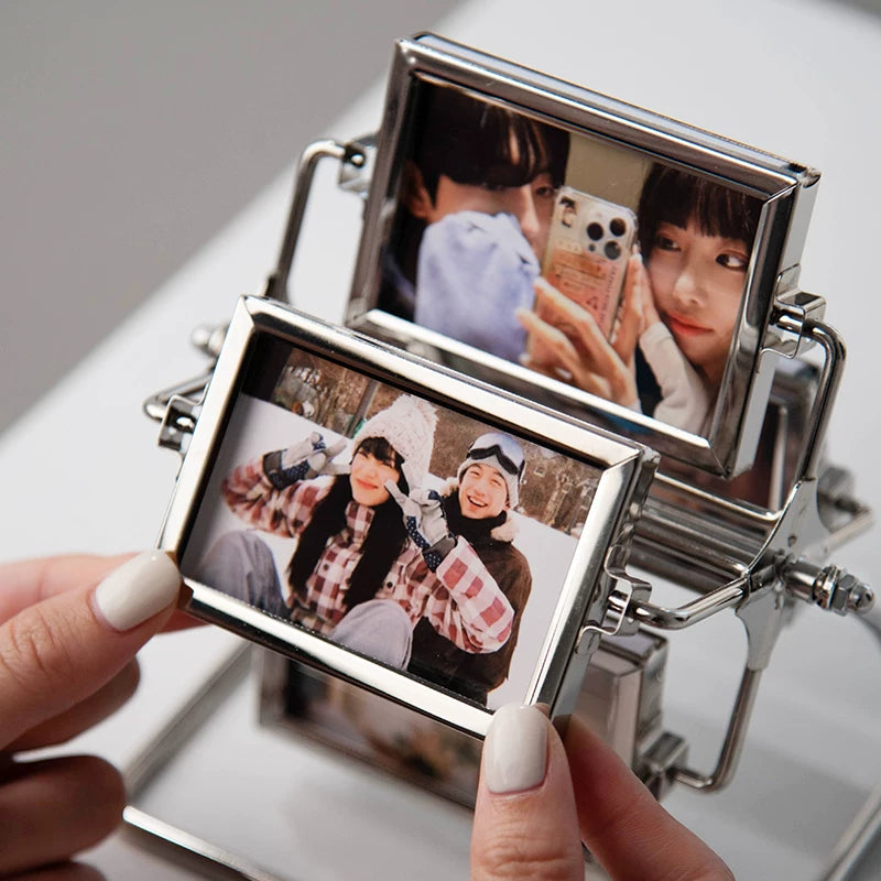 Metal Rotating Photo Frame