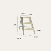 3-Step Household Ladder with Non-Slip Steps