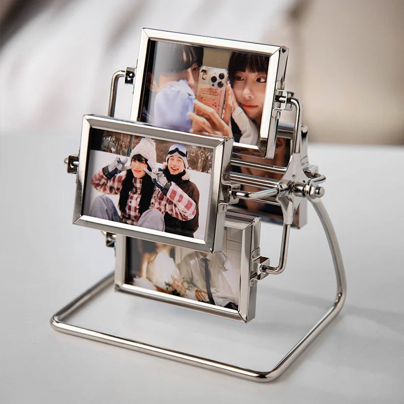 Metal Rotating Photo Frame