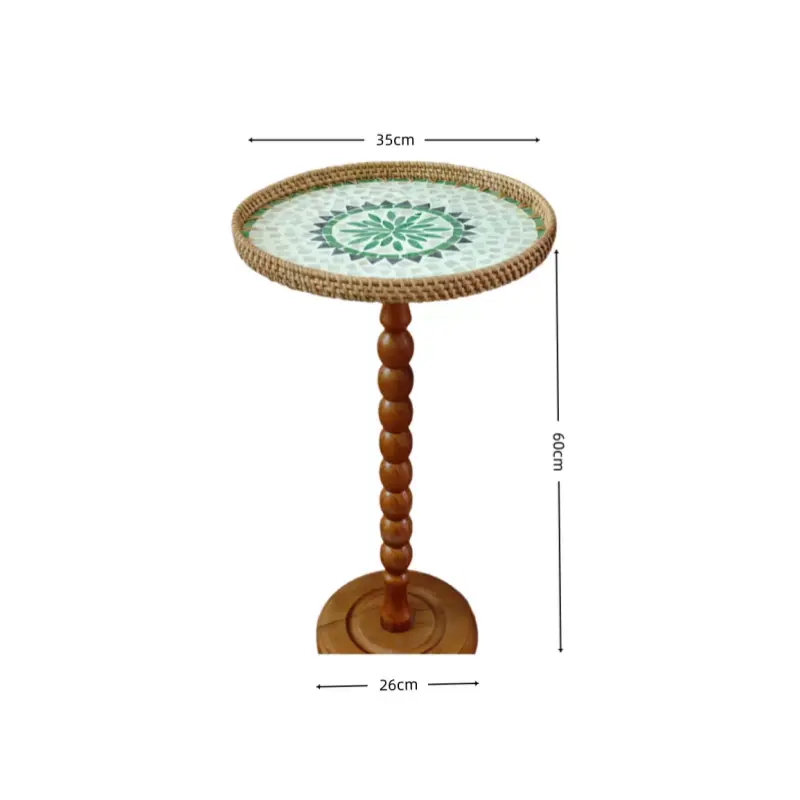 Bohemian Rattan Side Table