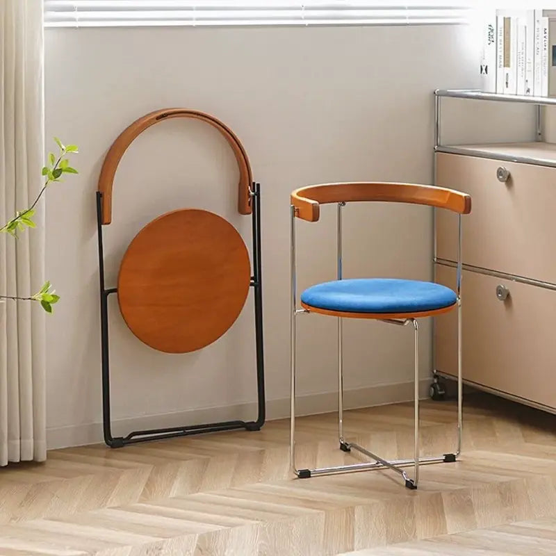 Mid-Century Folding Wood Chair