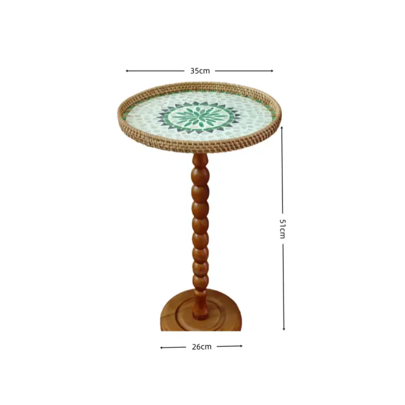 Bohemian Rattan Side Table
