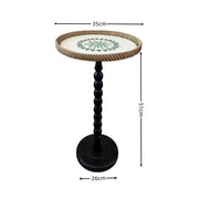 Bohemian Rattan Side Table