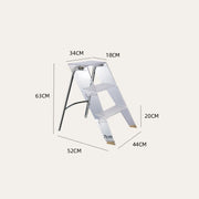 3-Step Household Ladder with Non-Slip Steps