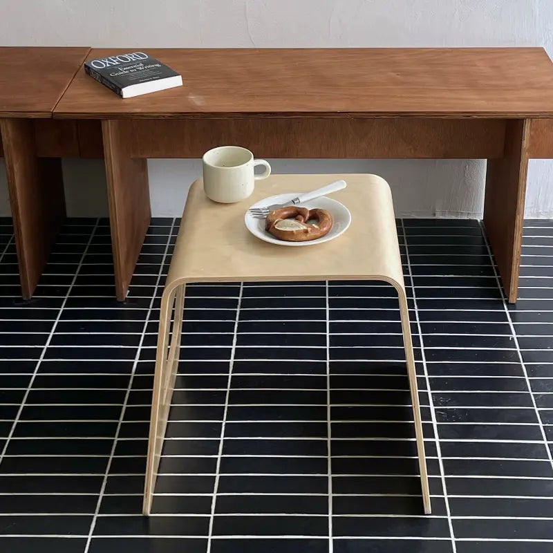 Curved Plywood Side Table