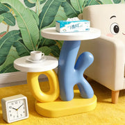 OK Resin Two-Tier Side Table