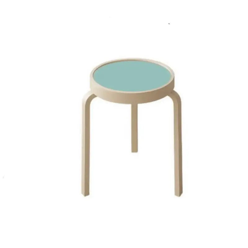 Stackable Round Wooden Stool