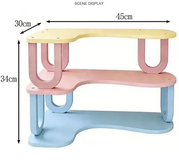 Dopamine L-Shaped Corner Display Rack