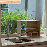 Stainless steel multifunctional storage rack