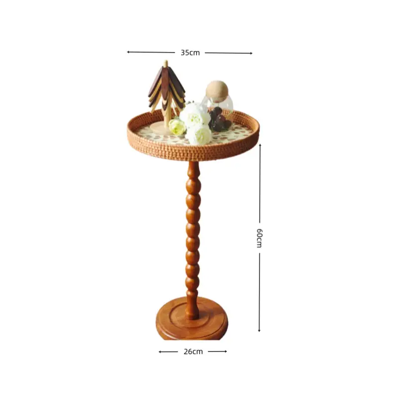 Bohemian Rattan Side Table