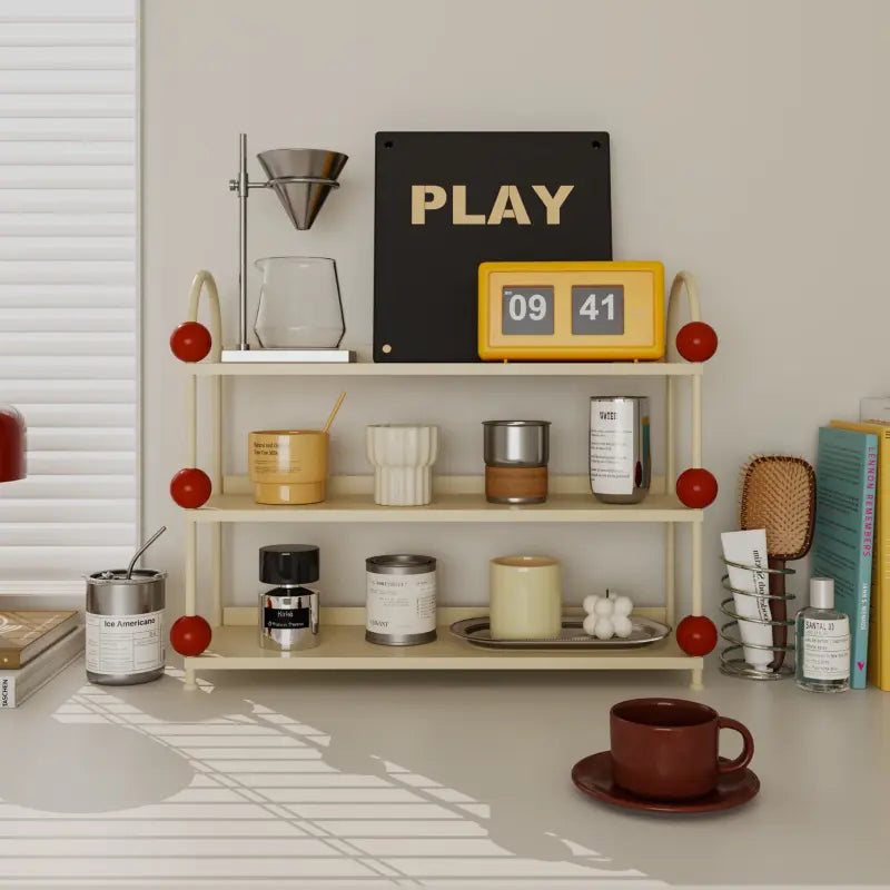 3-Tier Iron Countertop Organizer