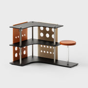 Wooden Corner Cup & Coffee Rack