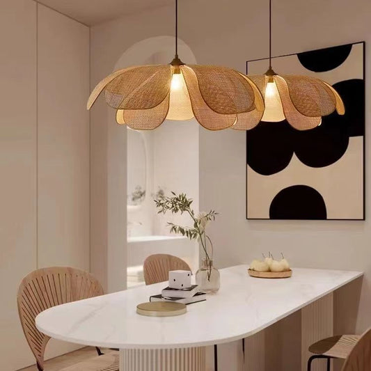 Vine Woven Petal Pendant Light-GQ16