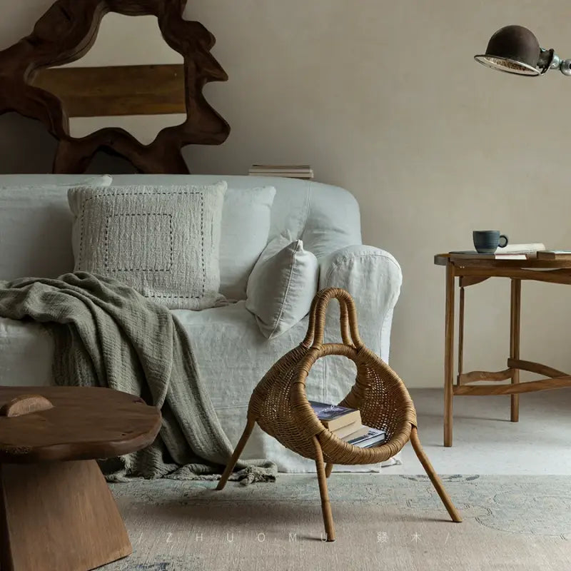 Natural Rattan Storage Basket