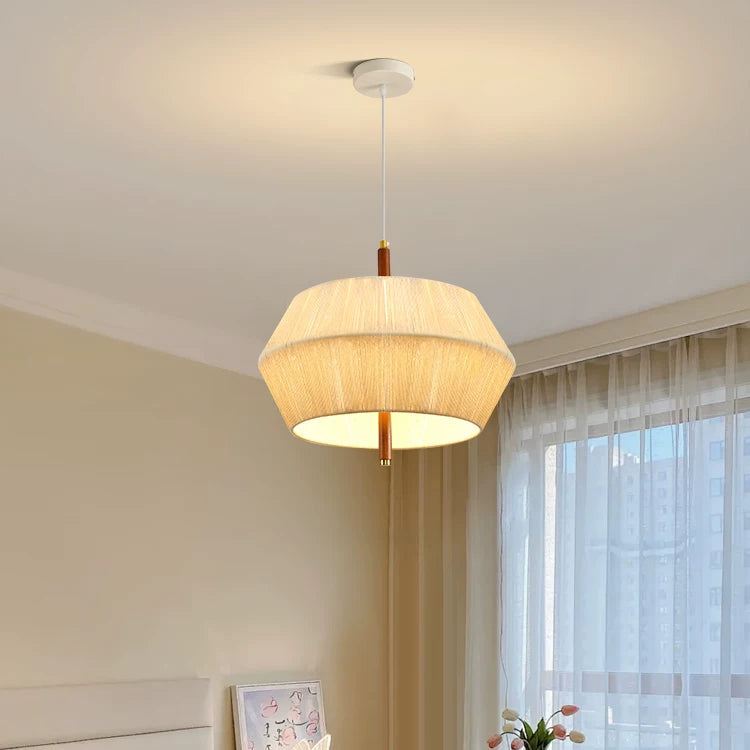 Wabi-Sabi Fabric Pendant Light-GQ19