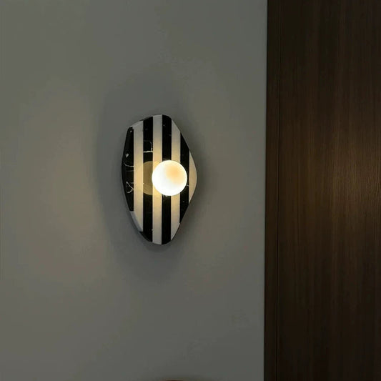 Natural Marble Wall Lamp – Organic Stone Sconce GQ17