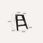 3-Step Household Ladder with Non-Slip Steps