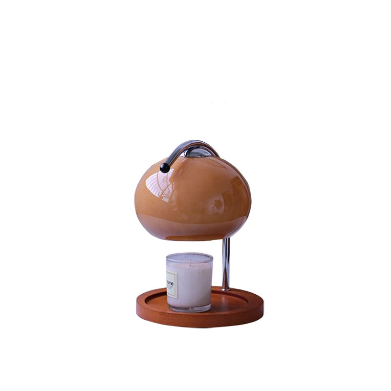 Vintage Solid Wood Wax Melt Lamp-GQ04