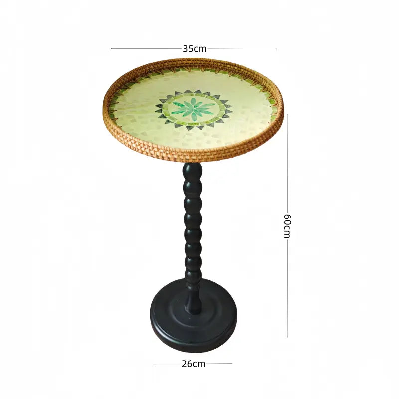 Bohemian Rattan Side Table