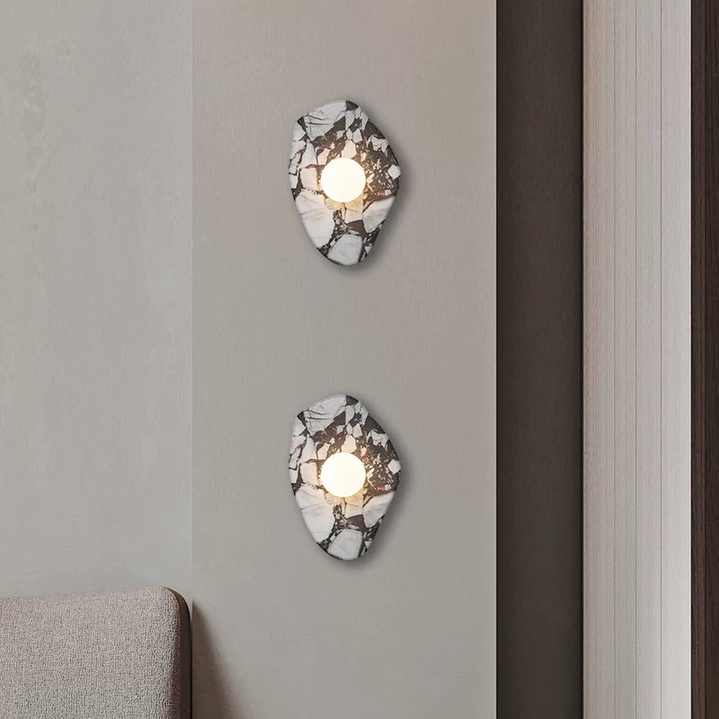 Marble Stone Wall Light – Natural Stone LED Sconce GQ15
