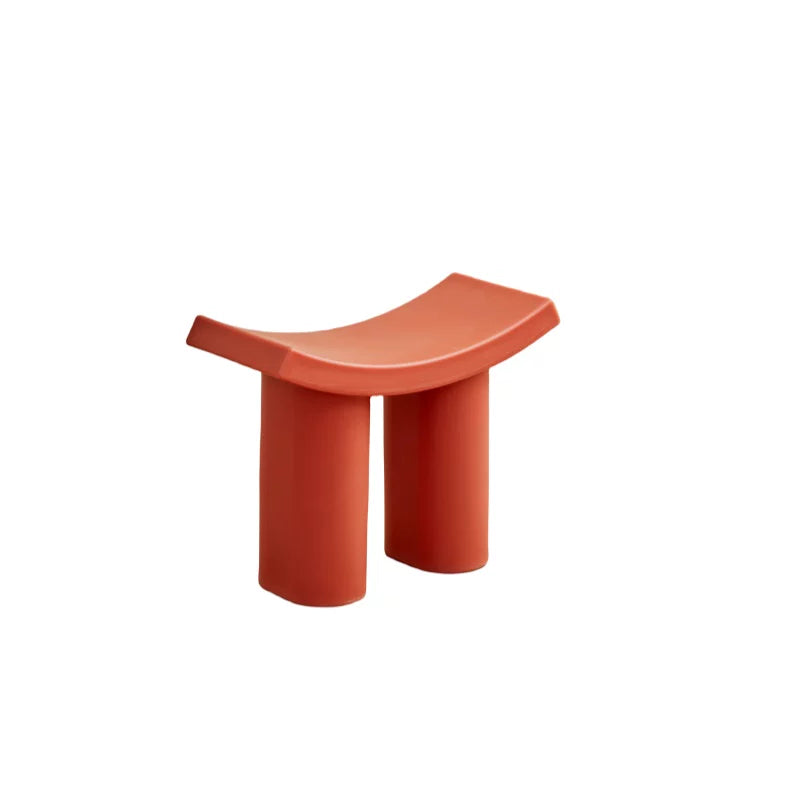 Curved Plastic Shoe-Changing Stool