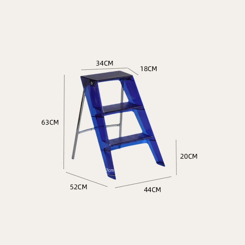 3-Step Household Ladder with Non-Slip Steps
