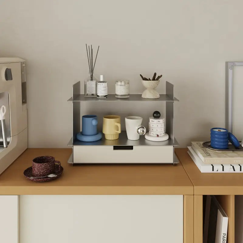 Coffee cup storage rack