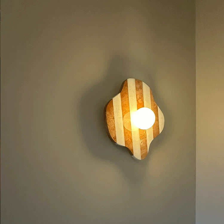 Natural Marble Wall Lamp – Organic Stone Sconce GQ17