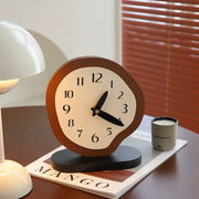 French Vintage Wooden Desk Clock
