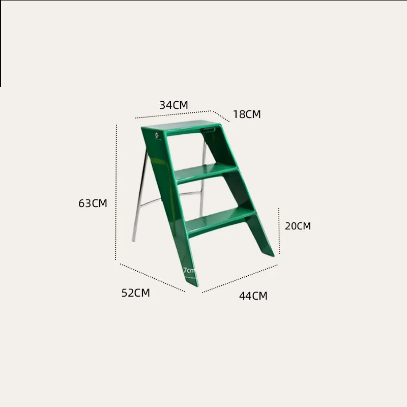 3-Step Household Ladder with Non-Slip Steps