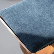 French Mid-Century Solid Wood Upholstered Butterfly Stool