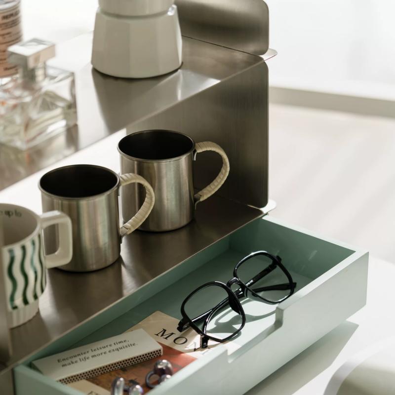 Coffee cup storage rack