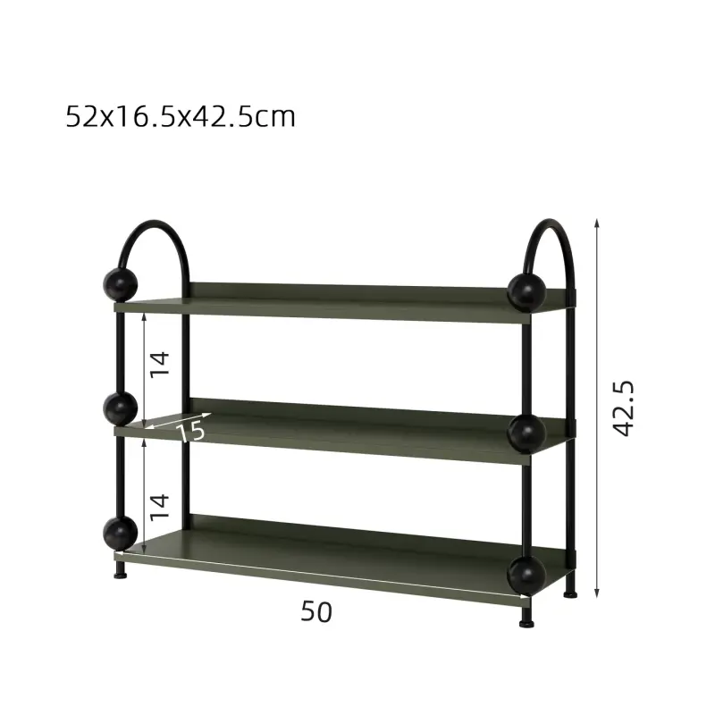 3-Tier Iron Countertop Organizer